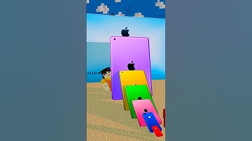 What Happens When You Stack Every iPad in Minecraft? #shorts #domino