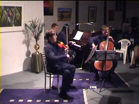 Trio for violin cello and piano in D Major Allegro...