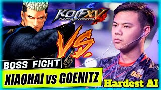 KOF XV Boss fight - Xiaohai (小孩) vs Goenitz - hardest AI