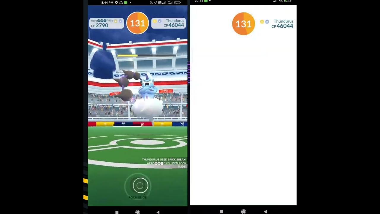 Incarnate Thundurus Raid Duo by 21 Unique Pokemon, Brick Break is Hard