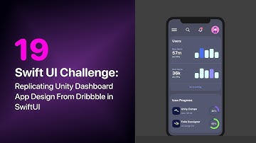 SwiftUI Dribbble Challenge 19:  Replicating a Unity app design from Dribbble in SwiftUI!