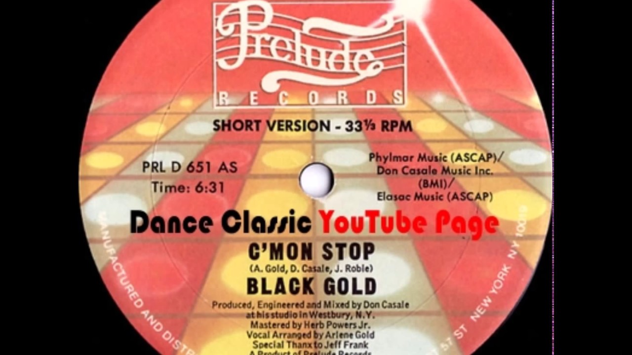 Black Gold - C'mon Stop (Short Version) extended stay san rafael