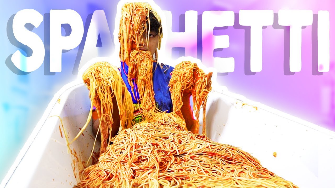 SPAGHETTI BATH CHALLENGE! YouTube