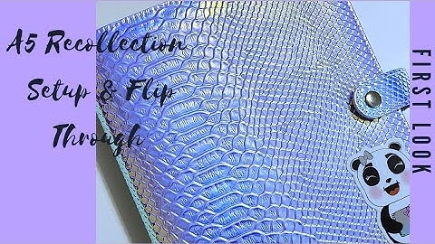 Recollection A5 setup | flip through #a5ringplanner # newplanner #plannergirl