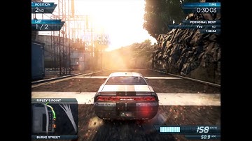 NFS MW 2012 | POWER STRUGGLE HARD CIRCUIT RACE with DODGE CHALLENGER SRT8