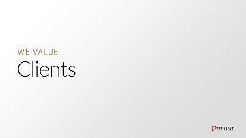 We Value Clients | Perficient