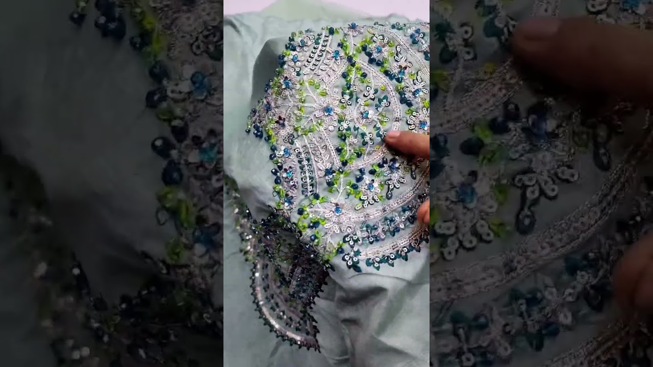 HUSSAIN REHAR NEW MINT RAW SILK PARTY WEAR