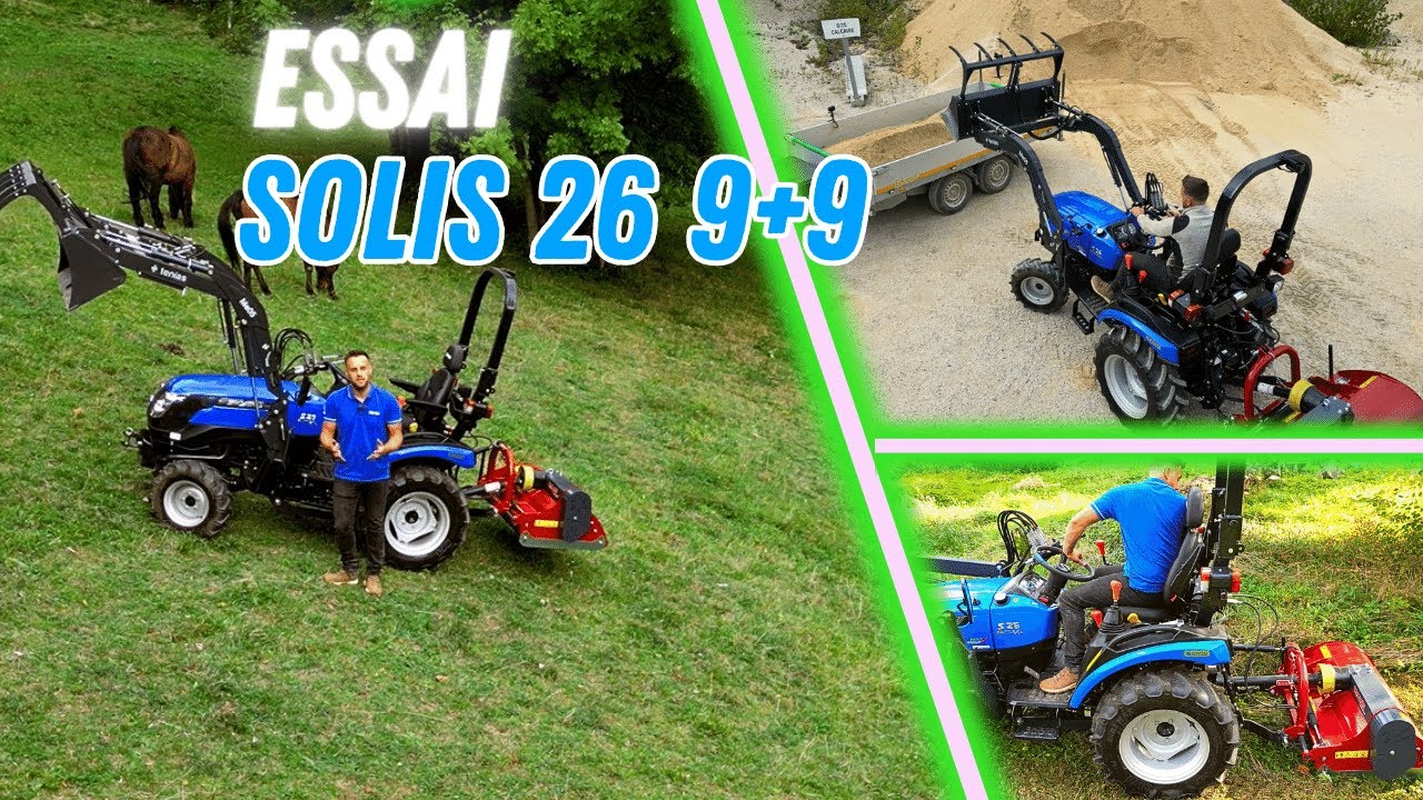 Essai du Solis 26 9+9 : un micro-tracteur pro à prix malin !