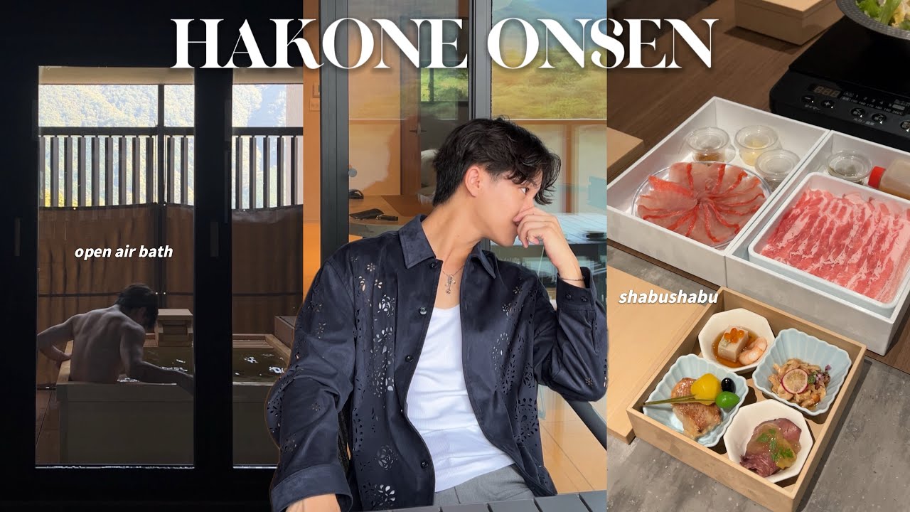 HAKONE ONSEN VLOG♨️ staying at onsen hotel🇯🇵🍂 Owakudani, Sengokuharasusuki.