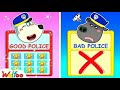 Who Is Good Police? Police Wolfoo or Police Bufo?   Kids Playing Professions | Wolfo