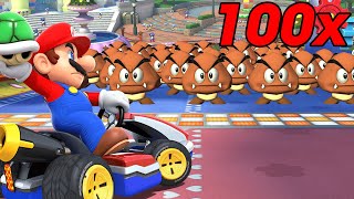 Rennen vs. 100 GUMBAS! 7 VERRÜCKTE Challenges in Mario Kart 8 Deluxe