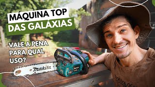 Mini motossera a bateria Makita DUC 254z depois de 3 anos + Demonstração de uso