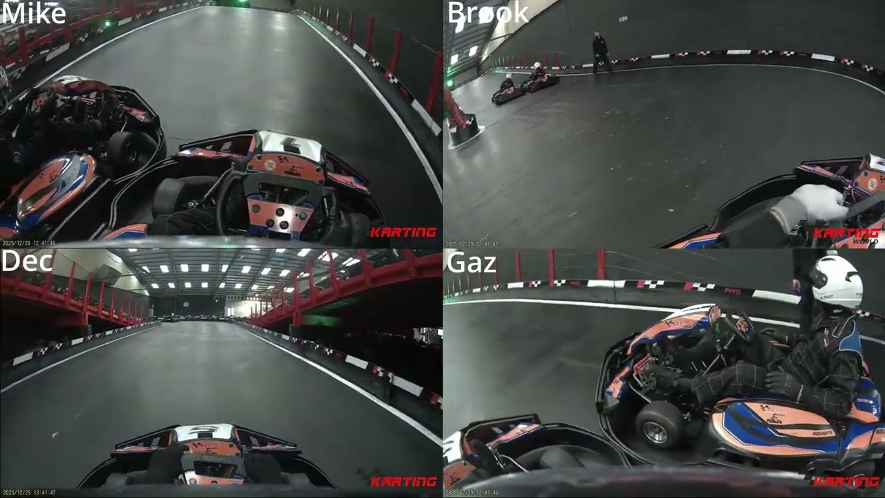 [4-Cam POV] PMG Karting world Birmingham