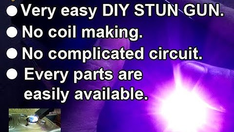 Stun gun circuit | shock gun making#stun#teaser