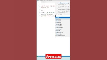 How to count the number of elements in the list in python #LearnCS #Coding #Python