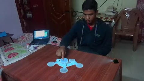 Hologram effect using Blender