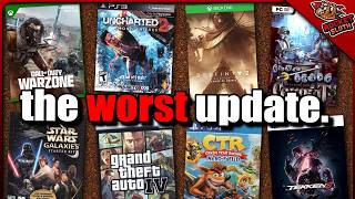 game patches that ruined games...