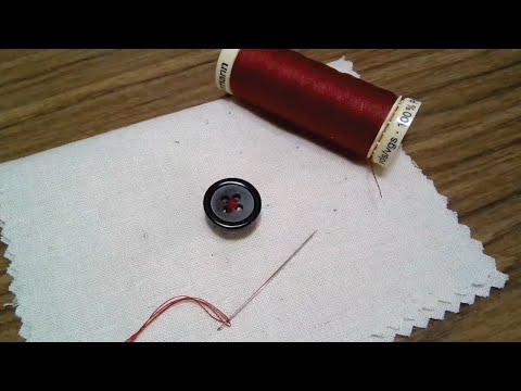 How to Sew a Button | Simple DIY Sewing Tutorial for Beginners by Natsuko Kondo