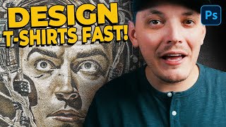 Design Awesome TShirts Faster Than Ever! (Photoshop Tutorial)