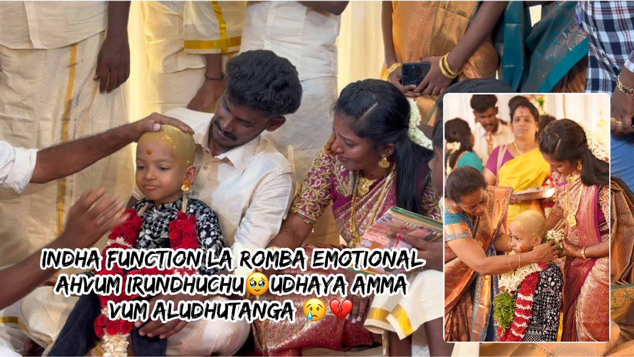Indha function la romba emotional ahvum irundhuchu🥹Udhaya amma vum aludhutanga 😢💔