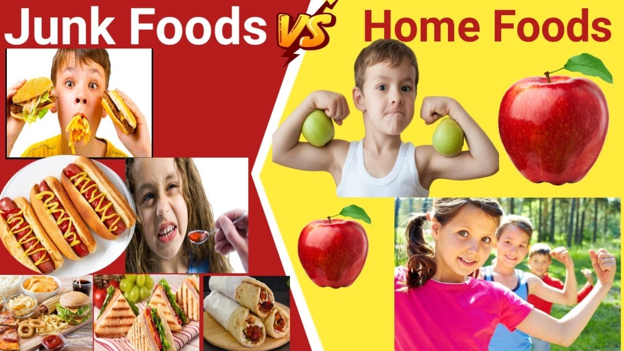 Junk Foods vs Home Foods Healthy Food Vs Junk Food Challenge