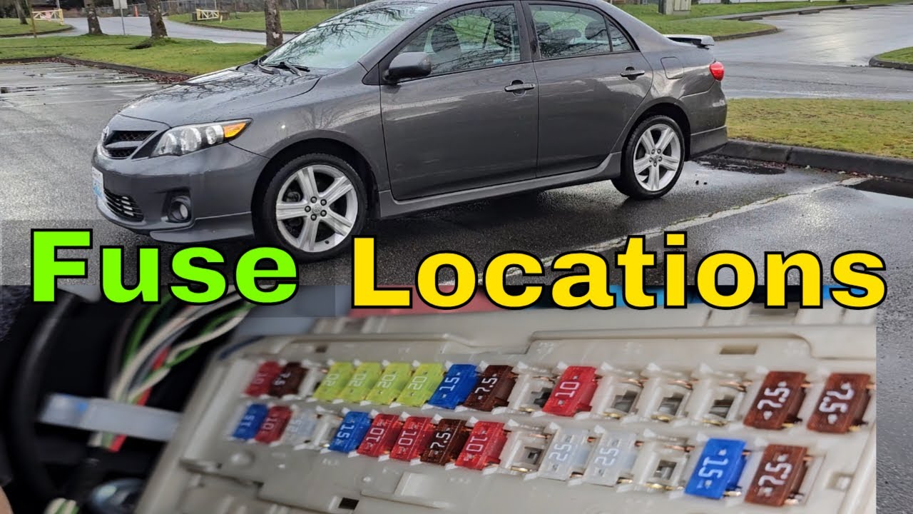 2010 toyota corolla fuse for cigarette lighter Fuse box Location And Diagram || 2009-2013 Toyota Corolla Sport