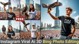 How To Make Eagle Boy & Girl Social Media Images |3D Image Instagram Trend |Bing Image Creator