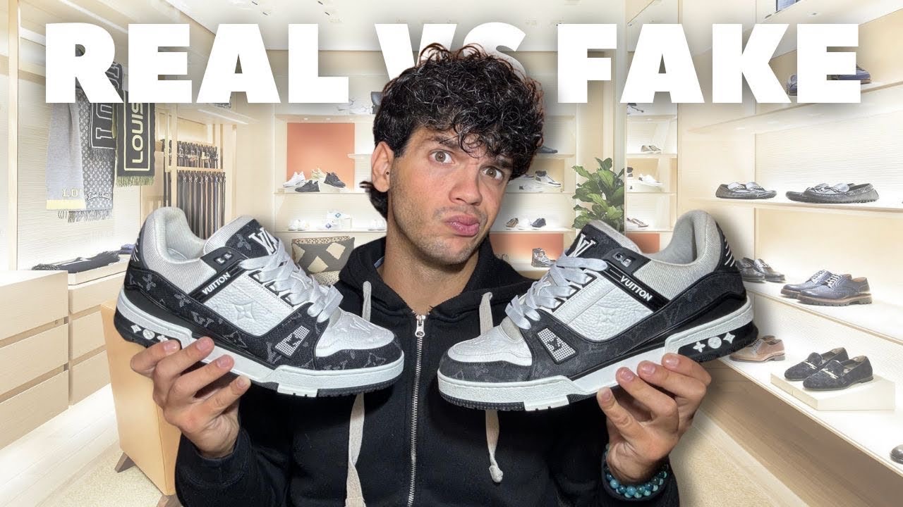 LOUIS VUITTON trainer REAL vs FAKE