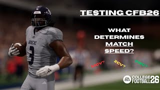 Celebrity What determines how fast your players match in CFB26? Wealth