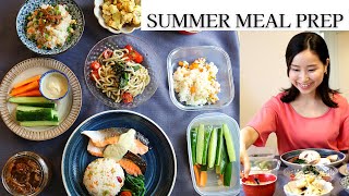 JAPANESE MEAL PREP IN SUMMER/ 5 easy dressing recipes + light refreshing meals