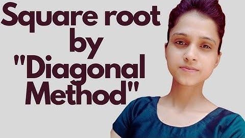 Find square of any number by diagonal method