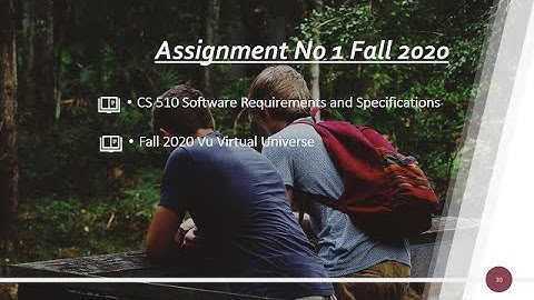CS 510 (Software Requirements)Assignment  solution Fall 2020 || VU || Virtual Universe