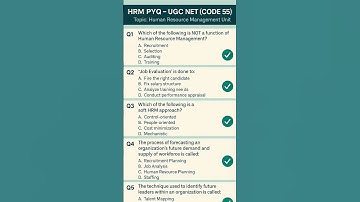 🎯 Crack UGC-NET (Code 55) with Real HRM PYQs!📲 Save & Share for quick revision!#NETExam #HRMUnit