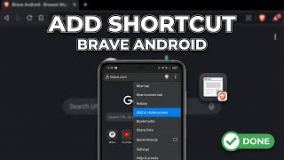 How To Add A Website Shortcut In Brave Browser On Android screenshot 4