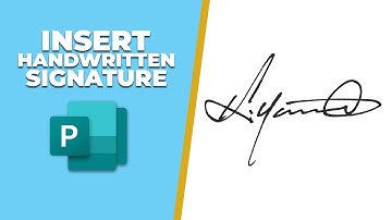 How to insert a handwritten signature into a Publisher