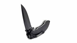 360° View | Blackout Anodized Aluminum Folder (SK-605BK)
