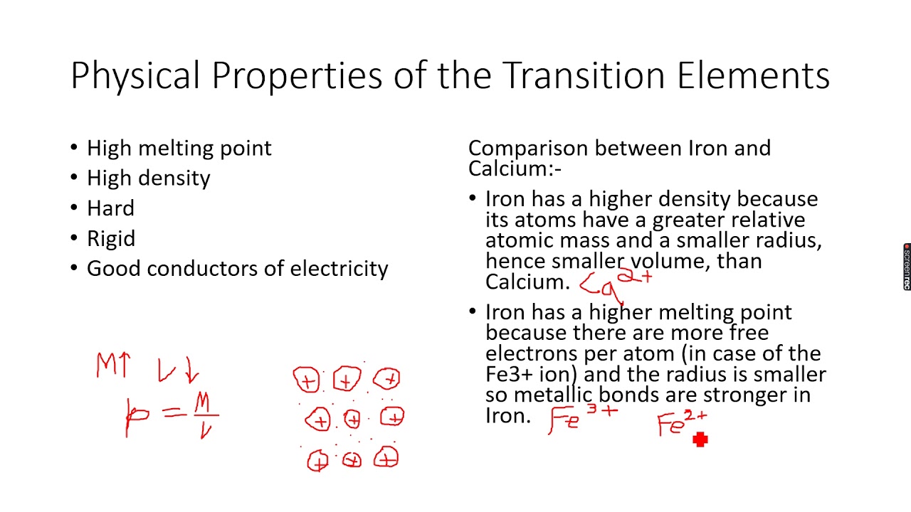 A Level Chemistry Transition Elements Part 6 YouTube