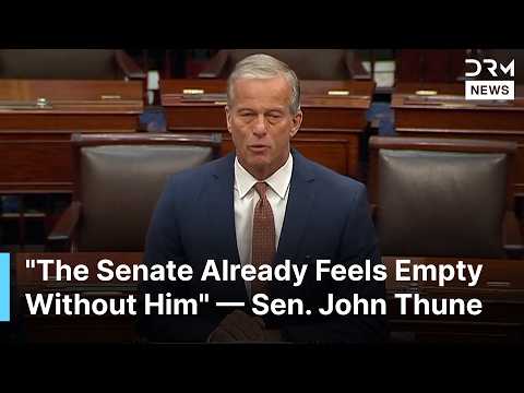Sen. John Thune Delivers Emotional Tribute to Lindsey Graham at Senate Floor | AC1N