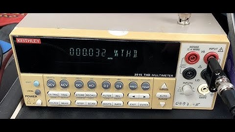Keithley 2015 THD measurement on Leak Stereo 70 & NAD 3120