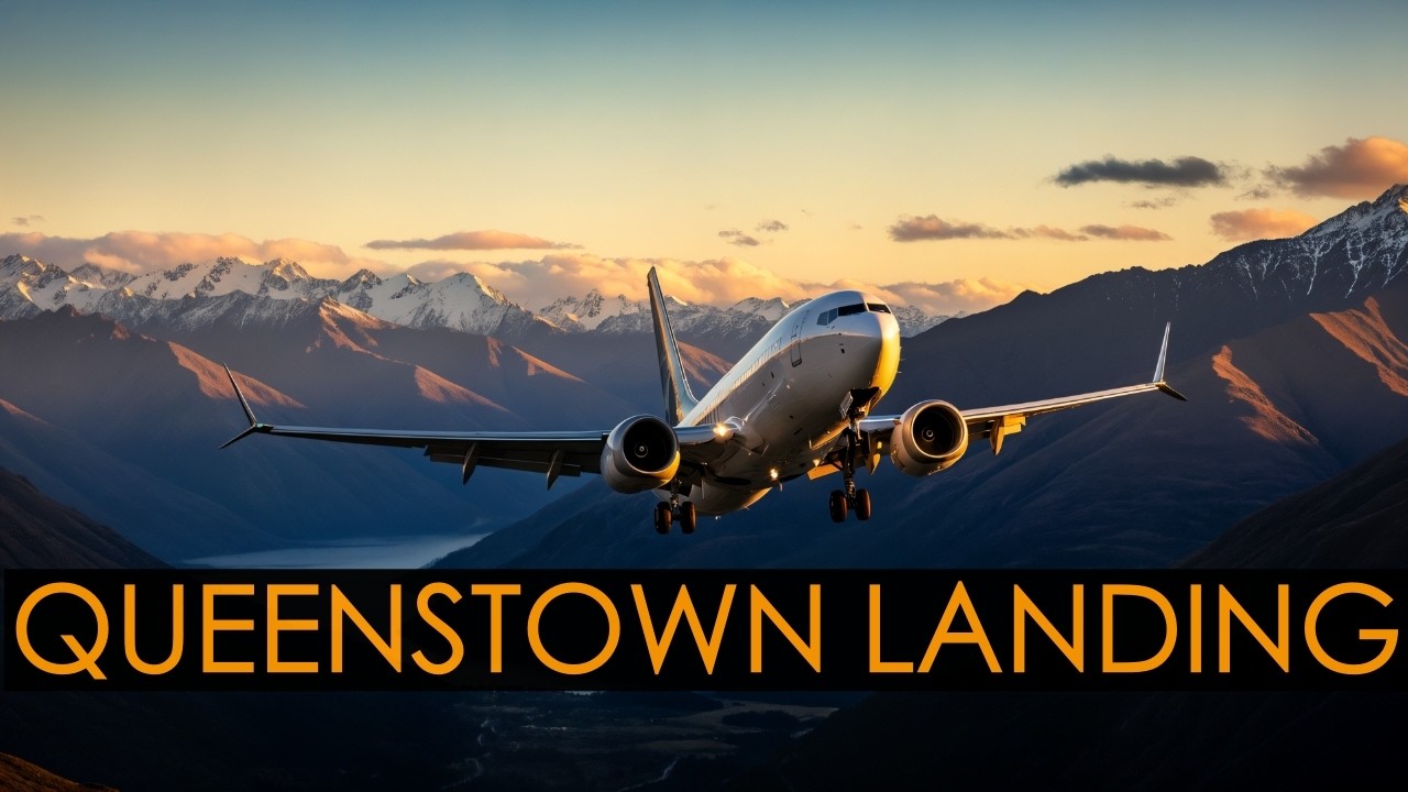 Queenstown’s Most Beautiful & Dangerous Approach? RWY 05 at Sunrise | MSFS 2024 | pilotChimzy