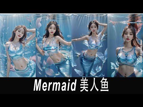 Realistic Ai Fantasy Creature | Mermaid | Ai幻想生物 | 美人鱼 [4k] [AI Art] [Wide Screen]