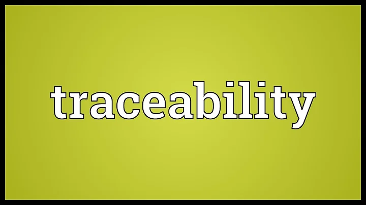 Traceability Meaning