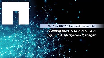 Viewing REST API Logs in ONTAP System Manager