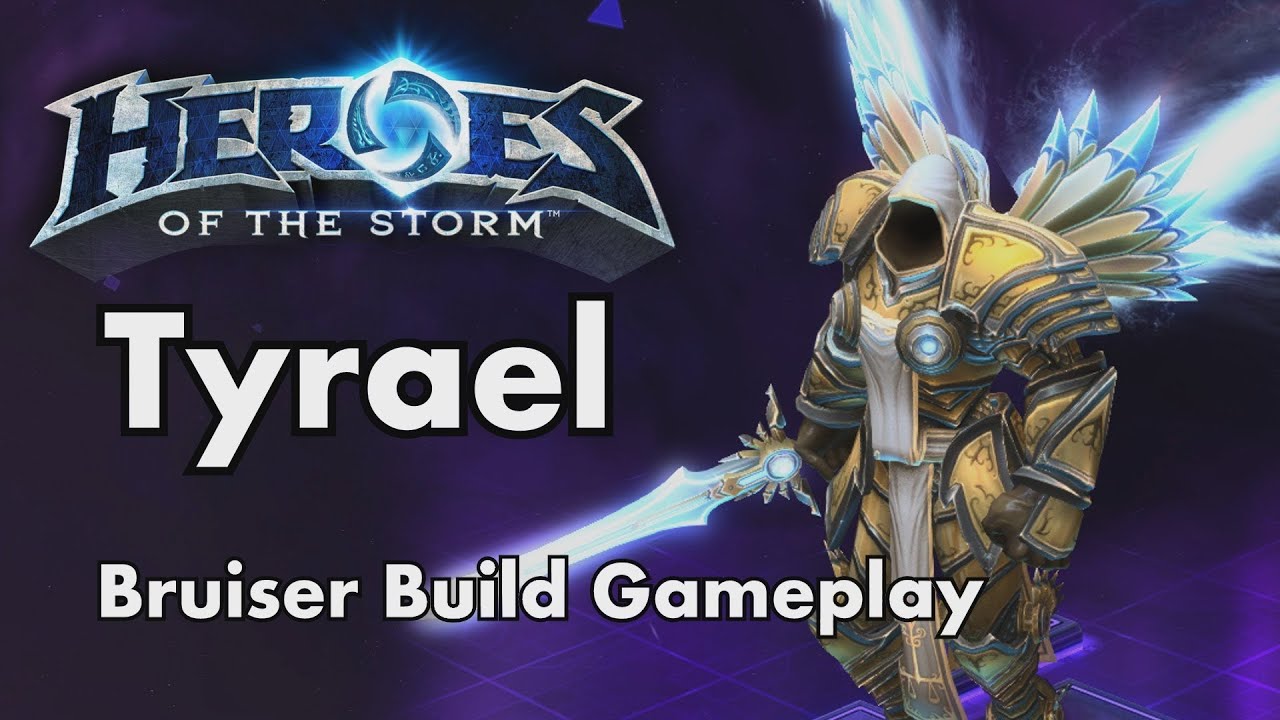 Heroes of the Storm:  Tyrael Bruiser Build (Gameplay)