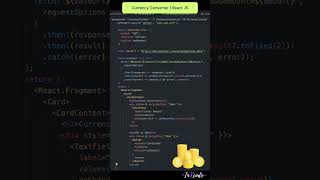 Convert Currency from Dollar to Rupees 🔥🚀 | React JS #shorts #short #viral #ytshorts #reactjs