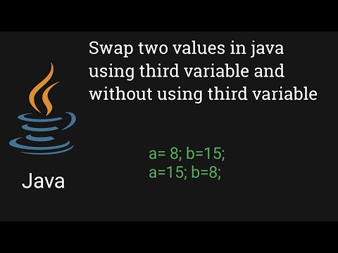 Java Programming: Swapping Values with and without a Third Variable