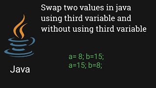 Java Programming: Swapping Values with and without a Third Variable
