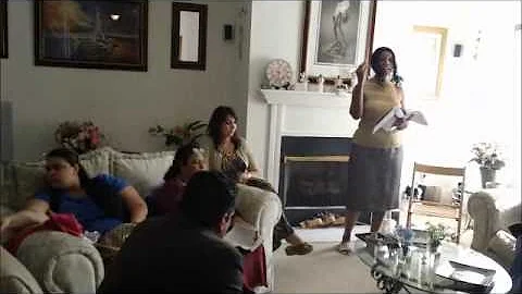 Ruby Pollard giving the word