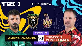 CPL 2026 8th Match Highlights: Jamaica Kingsmen Beat TKR by 5 Wickets