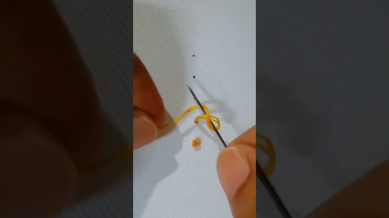 COLONIAL KNOT | Basic Hand Embroidery for Beginners 